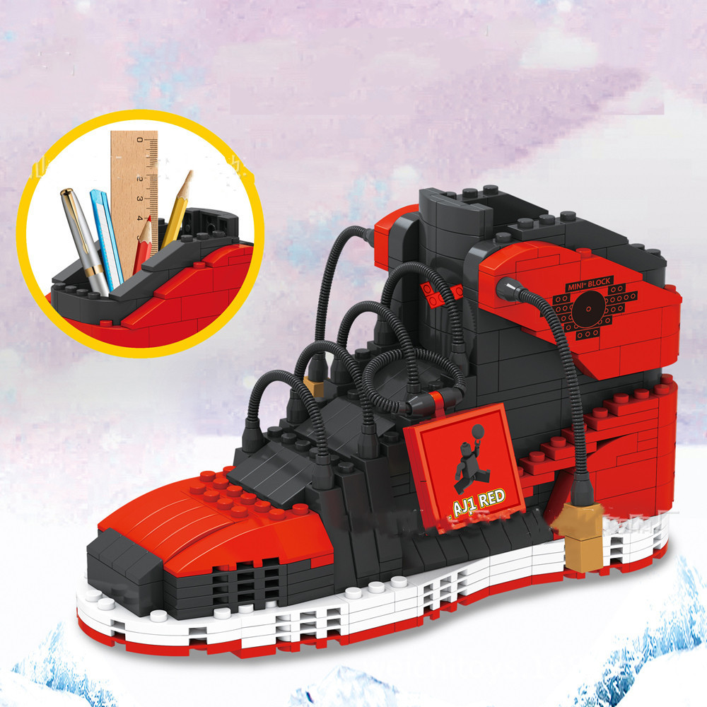 Sneaker Care Shoe Box - Sport Basketbalschoenen Bouwstenen Sneakers Modellen Pencontainer