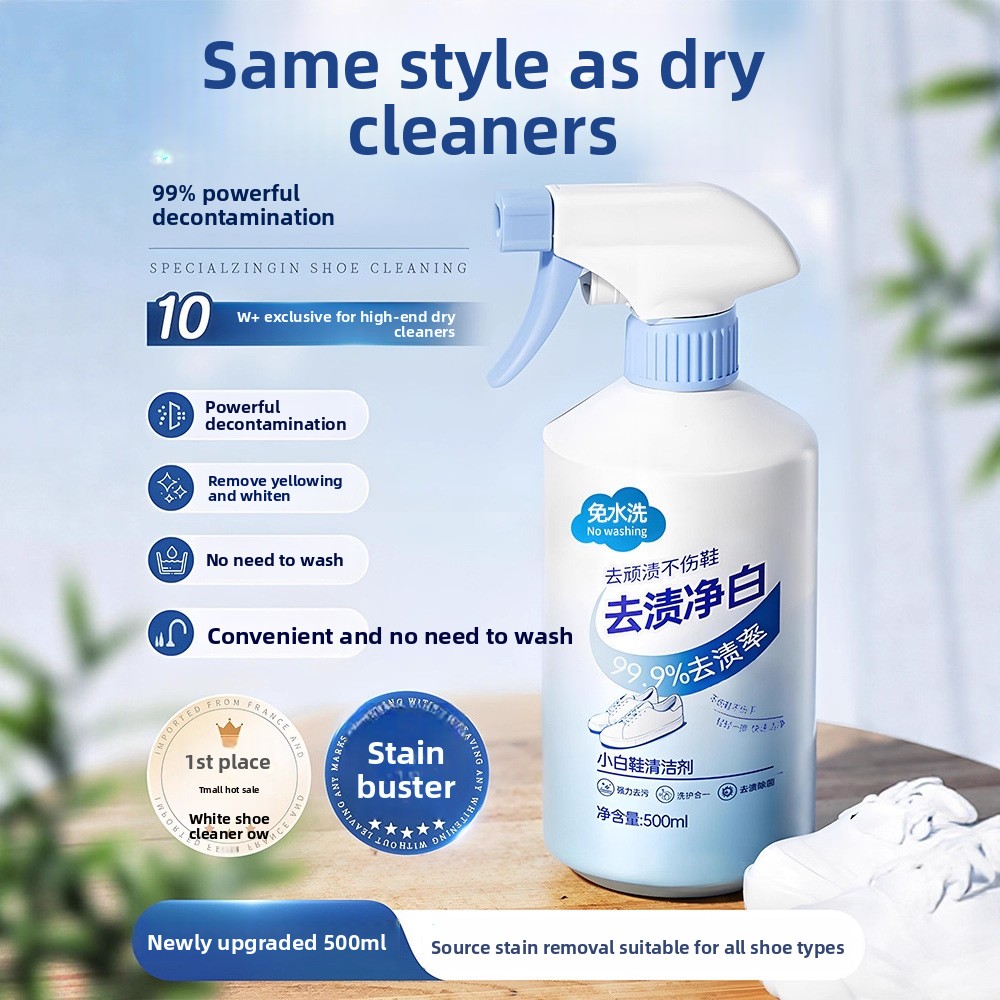 Sneaker Cleaner - 500ml witte schoenreiniger, geen reiniging nodig,